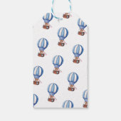 Teddybeer Blauw 1e Verjaardag Cadeaulabel (Achterkant)