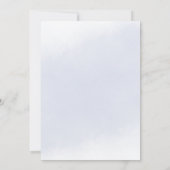 Teddybeer Blauwe Ballon Watercolor Jongen Baby Sho Kaart (Achterkant)