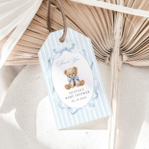 Teddybeer, Blauwe Strik, Blauwe Strepen, Baby Show