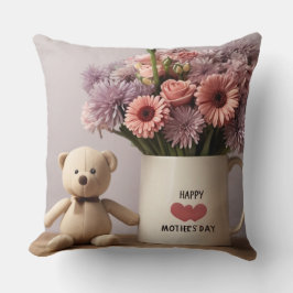 Teddybeer, Bloemen & Koffie Mok Sierkussen
