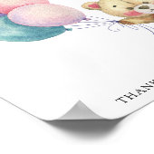 Teddybeer - boeken kaarten en geschenken poster (Hoek)