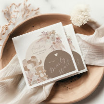 Teddybeer Boho wacht bijna op Baby shower