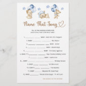 Teddybeer boy baby shower Naam Dat Song (Voorkant)