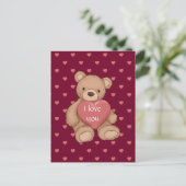 teddybeer briefkaart (Staand voorkant)