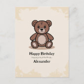Teddybeer Briefkaart (Voorkant)