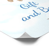 Teddybeer Cadeau en Boeken Poster (Hoek)