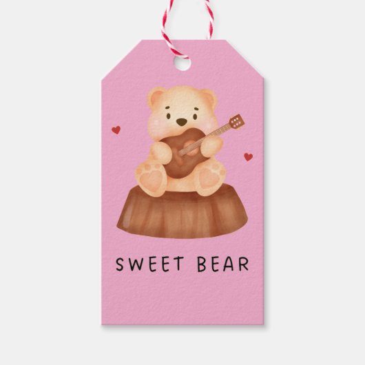 Teddybeer Cadeaulabel (Voorkant)