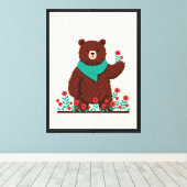 Teddybeer Canvas Afdruk (Insitu (Houten vloer))