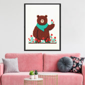 Teddybeer Canvas Afdruk (Insitu (Woonkamer))