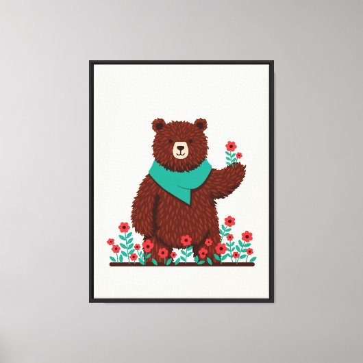 Teddybeer Canvas Afdruk (Voorkant)
