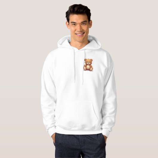 Teddybeer capuchon hoodie (Voorkant volledig)