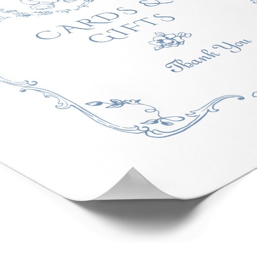  teddybeer Chinoiserie Kaarten en geschenken Poster (Hoek)