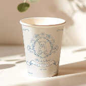 Teddybeer  Chinoiserie Toile Baby shower Papieren Bekers