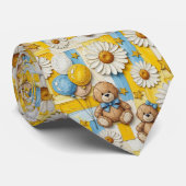 Teddybeer Daisytuinpatroon (11) Stropdas (Opgerold)