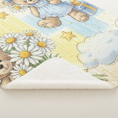 Teddybeer Daisytuinpatroon (2) Sherpa Deken (3/4)