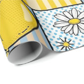 Teddybeer Daisytuinpatroon (4) Cadeaupapier (Rol Hoek)