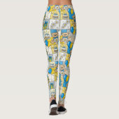 Teddybeer Daisytuinpatroon (4) Leggings (Achterkant)
