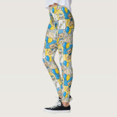 Teddybeer Daisytuinpatroon (4) Leggings (Links)