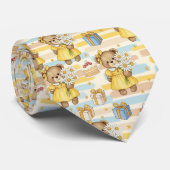 Teddybeer Daisytuinpatroon (5) Stropdas (Opgerold)