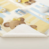 Teddybeer Daisytuinpatroon (8) Sherpa Deken (3/4)