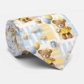 Teddybeer Daisytuinpatroon (8) Stropdas (Opgerold)