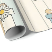 Teddybeer Daisytuinpatroon (9) Cadeaupapier (Rol Hoek)