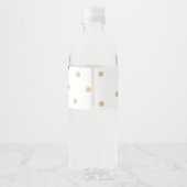 Teddybeer dank u Baby Show waterflesetiket Waterfles Etiket (Achterkant)