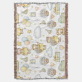 Teddybeer Dasiy Tuin Patroon (14) Deken (Voorkant Verticaal)