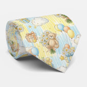 Teddybeer Dasiy Tuin Patroon (3) Stropdas (Opgerold)