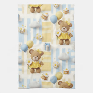 Teddybeer Dasiy Tuin Patroon (8) Theedoek