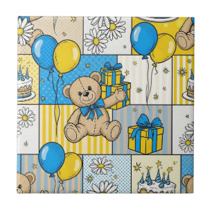 Teddybeer Dasiy Tuinpatroon (13) Tegeltje