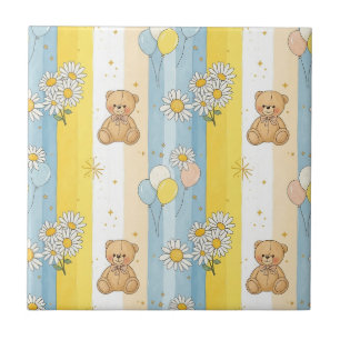 Teddybeer Dasiy Tuinpatroon (4) Tegeltje