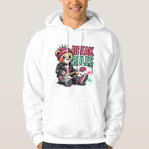 Teddybeer die Regels Overtreedt Hoodie