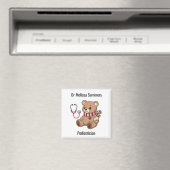 Teddybeer Dokter Kinderarts Aangepaste Tekst Magneet (Insitu (Vaatwasser))