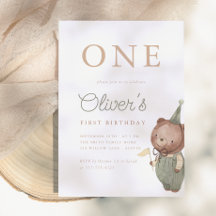 Teddybeer Eerste Verjaardagsfeestje