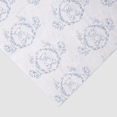 Teddybeer Elegante Chinoiserie Toile Baby shower Tissuepapier (Detail)