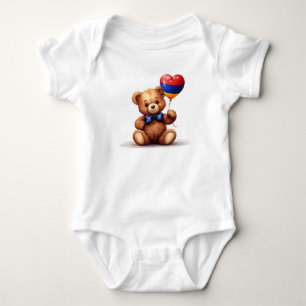teddybeer en ballon met Armeense vlag. Romper