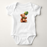 Teddybeer en ballon met de Braziliaanse vlag.