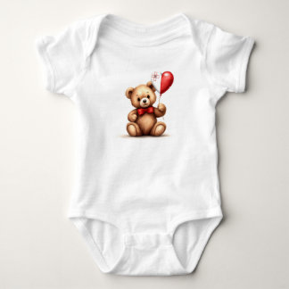 Teddybeer en ballon met de Maltese vlag. Romper