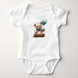 Teddybeer en ballon met de vlag van San Marino. Romper