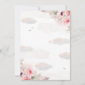 Teddybeer en Floral heteluchtballon Kind Verjaarda Kaart (Achterkant)