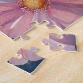 Teddybeer en konijn in een pasteltuin legpuzzel (Zijkant)