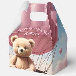 Teddybeer en luchtballonnen bedankdoosjes