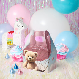 Teddybeer en luchtballonnen bedankdoosjes