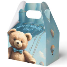 Teddybeer en luchtballonnen