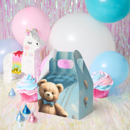 Teddybeer en luchtballonnen bedankdoosjes