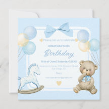 Teddybeer en schommelpaard