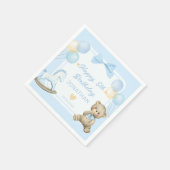 Teddybeer en schommelpaard servet (Hoek)