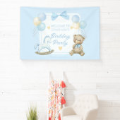 Teddybeer en schommelpaard spandoek (Insitu)