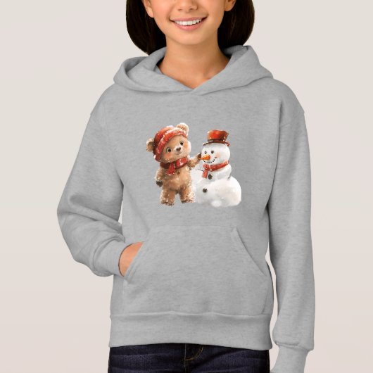 Teddybeer en sneeuwpop (Voorkant)